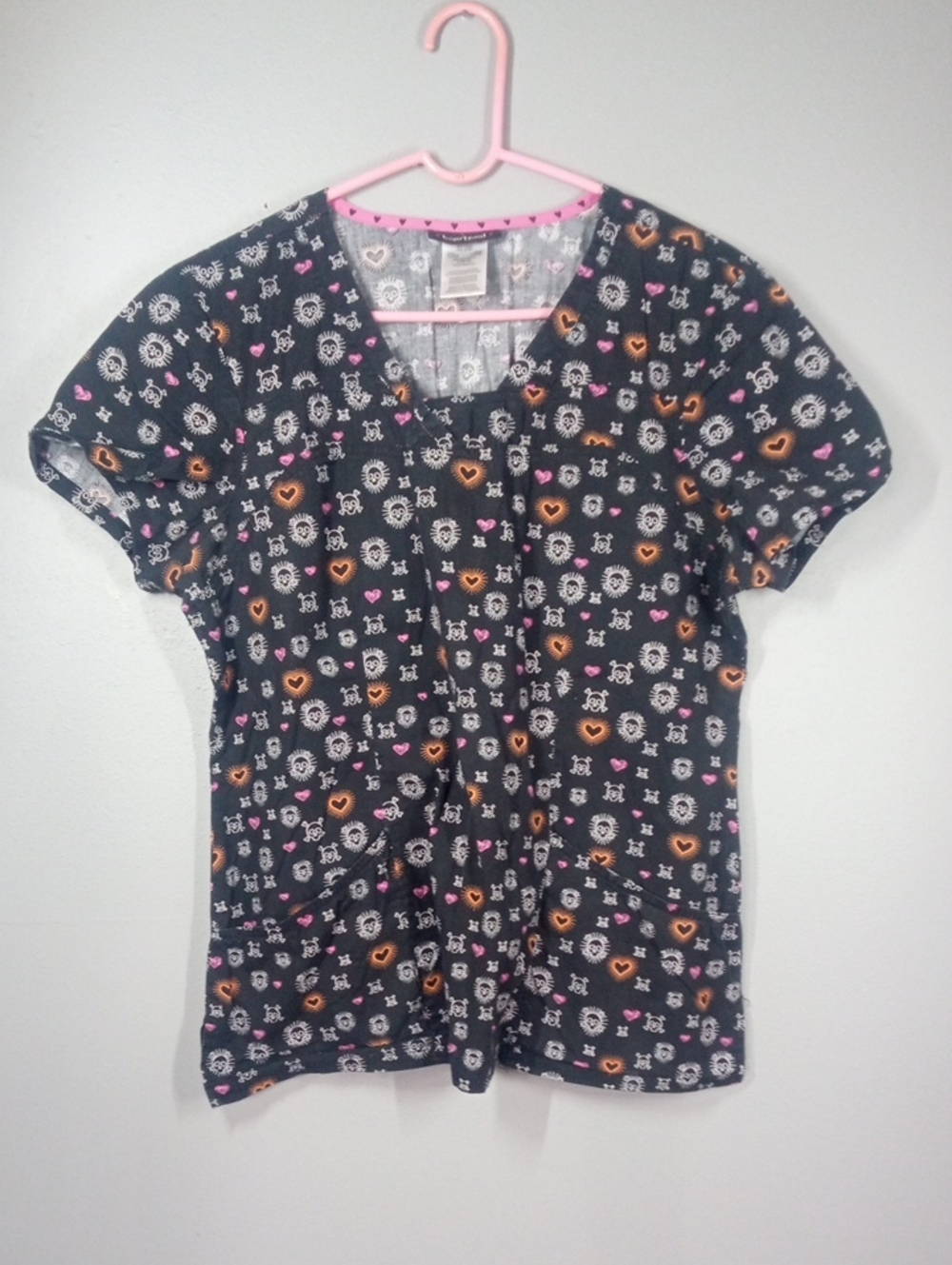Heart Soul Black With Skulls & Hearts Size Large
